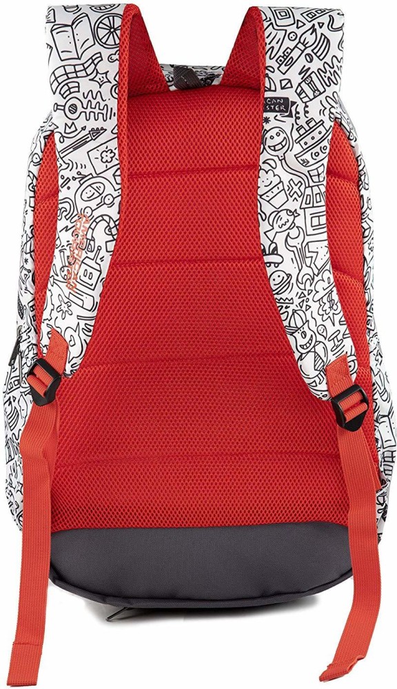 American tourister back to school backpack doodle 02 store grey graffiti