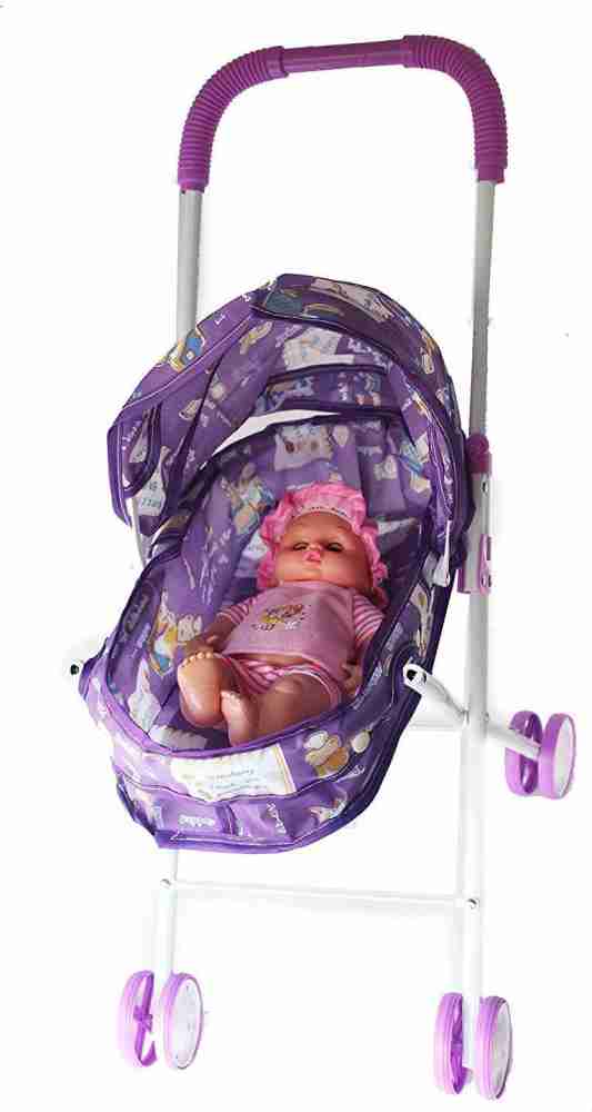 Khilona House Kid Connection Baby Doll Buggy Stroller Foldable Pushchair Pram Play Set Multicolour Stroller 2 Multicolor Stroller Buy Stroller in India Flipkart