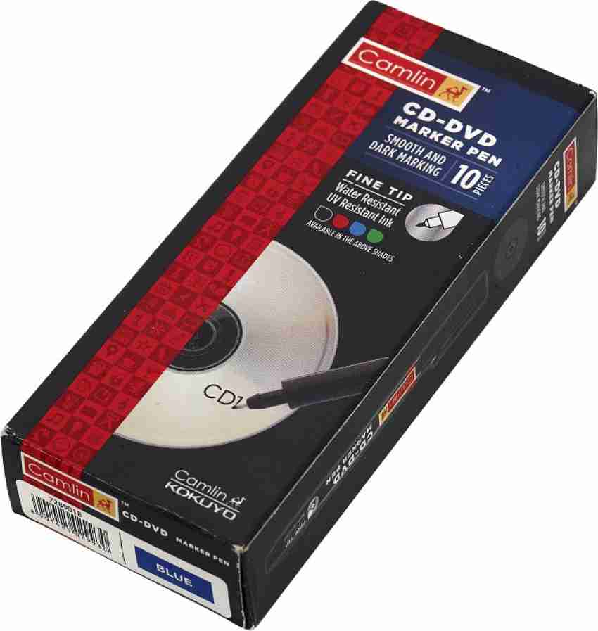 Plastic Camlin CD-DVD Marker Pen Black, Packet