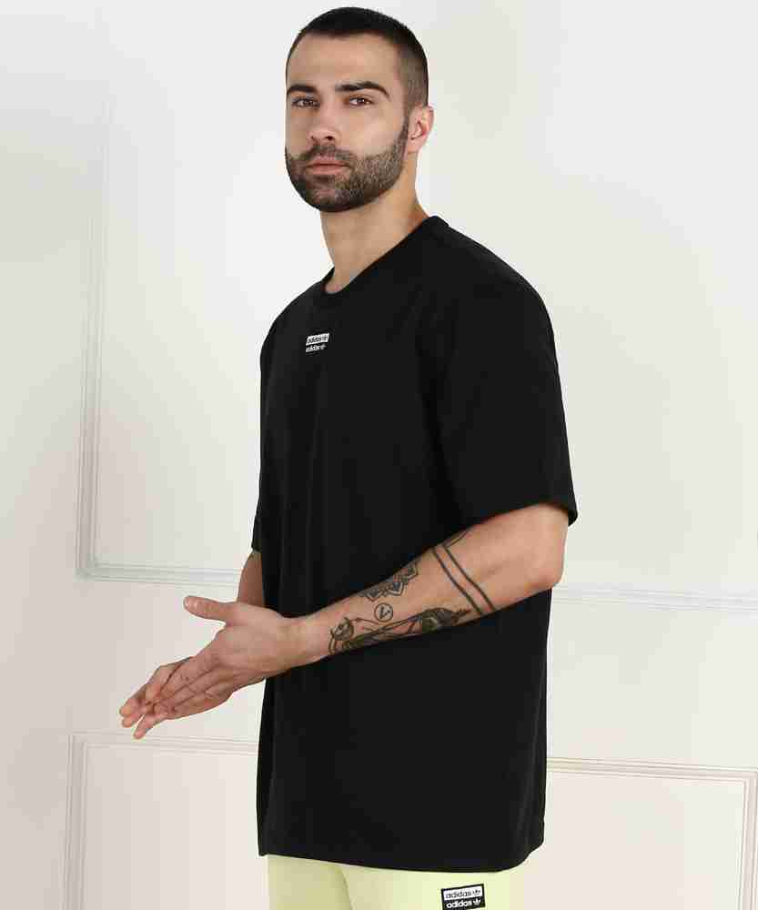 ADIDAS ORIGINALS Solid Men Round Neck Black T Shirt Buy ADIDAS