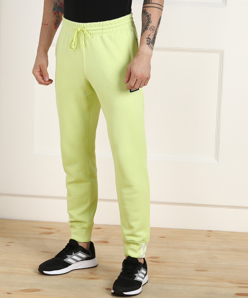 Men's green track pants with red stripe new arrivals