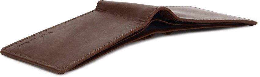LP Jeans by Louis Philippe Men Casual Brown Genuine Leather Wallet