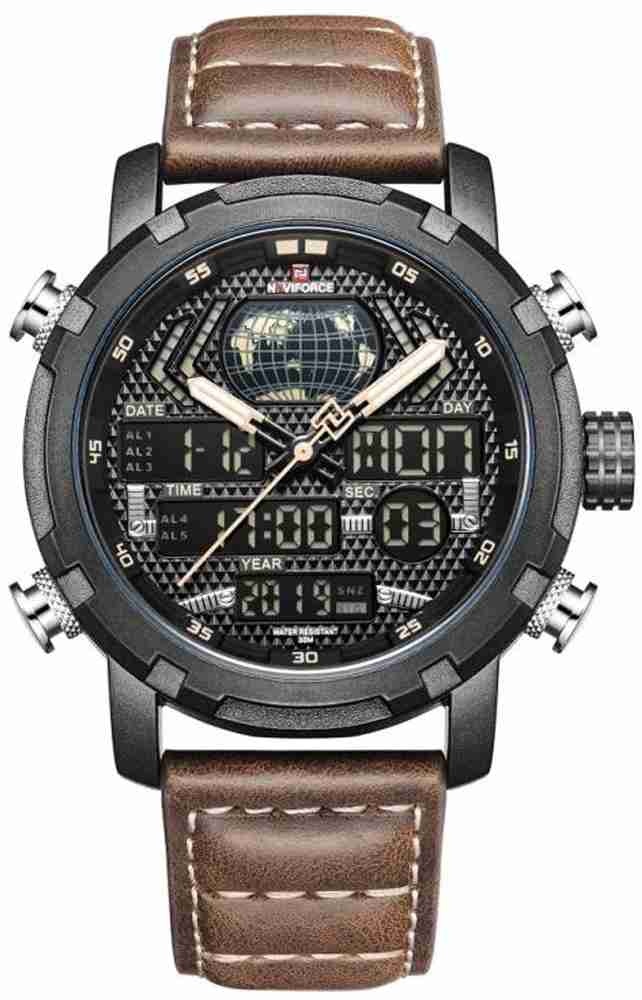 NAVIFORCE 9160 Analog Analog Digital Watch For Men Buy NAVIFORCE 9160 Analog Analog Digital Watch For Men 9160 Online at Best Prices in India Flipkart
