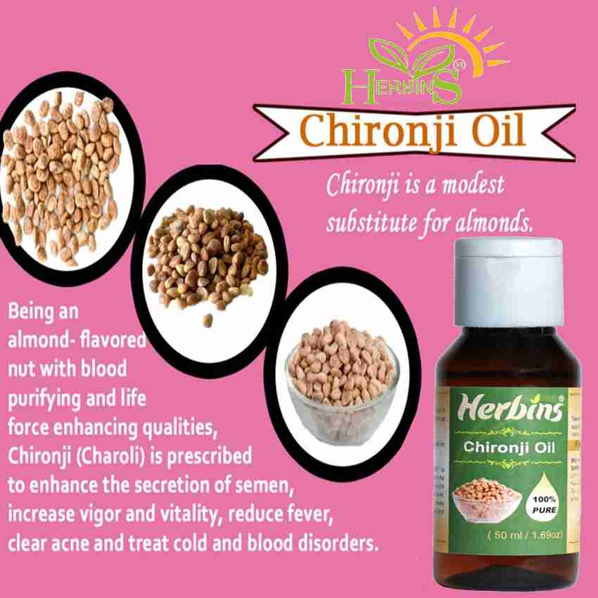 Herbins Chironji Oil - Price in India, Buy Herbins Chironji Oil Online In  India, Reviews, Ratings & Features | Flipkart.com