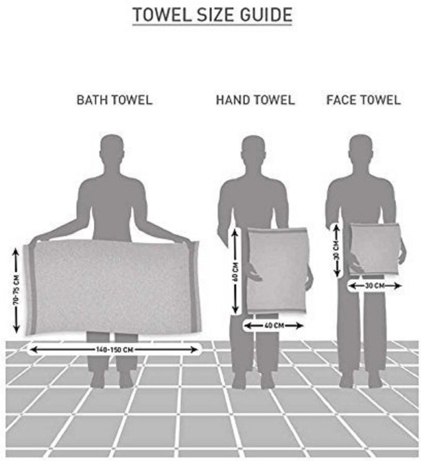 Standard bath 2025 towel size cm