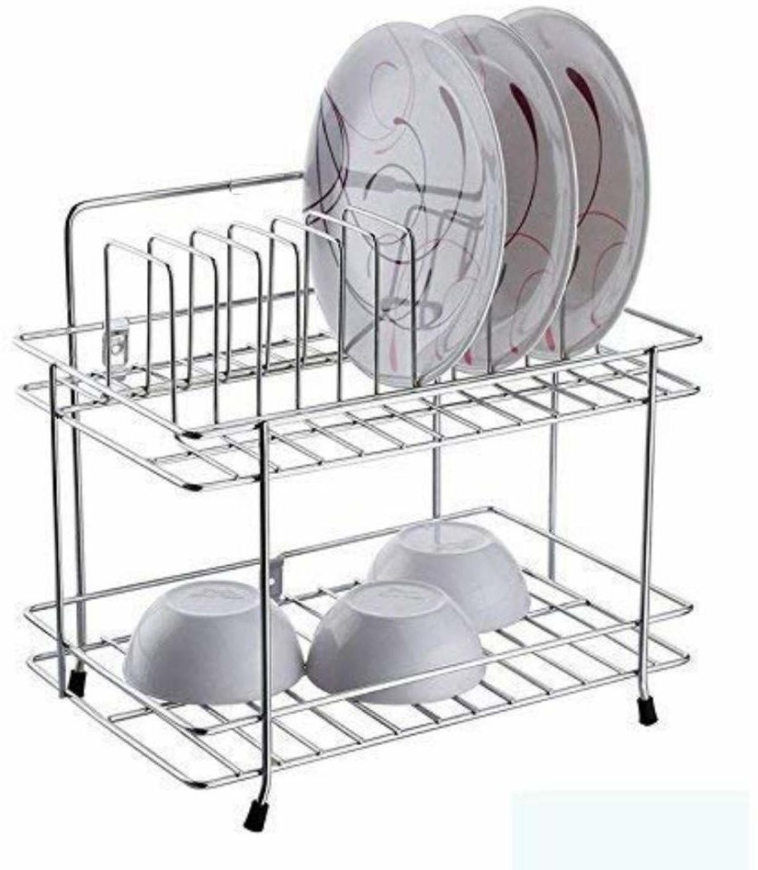 STUNNER Plate Kitchen Rack Steel ENTERPRISE 2 Layer Plate & Bowl