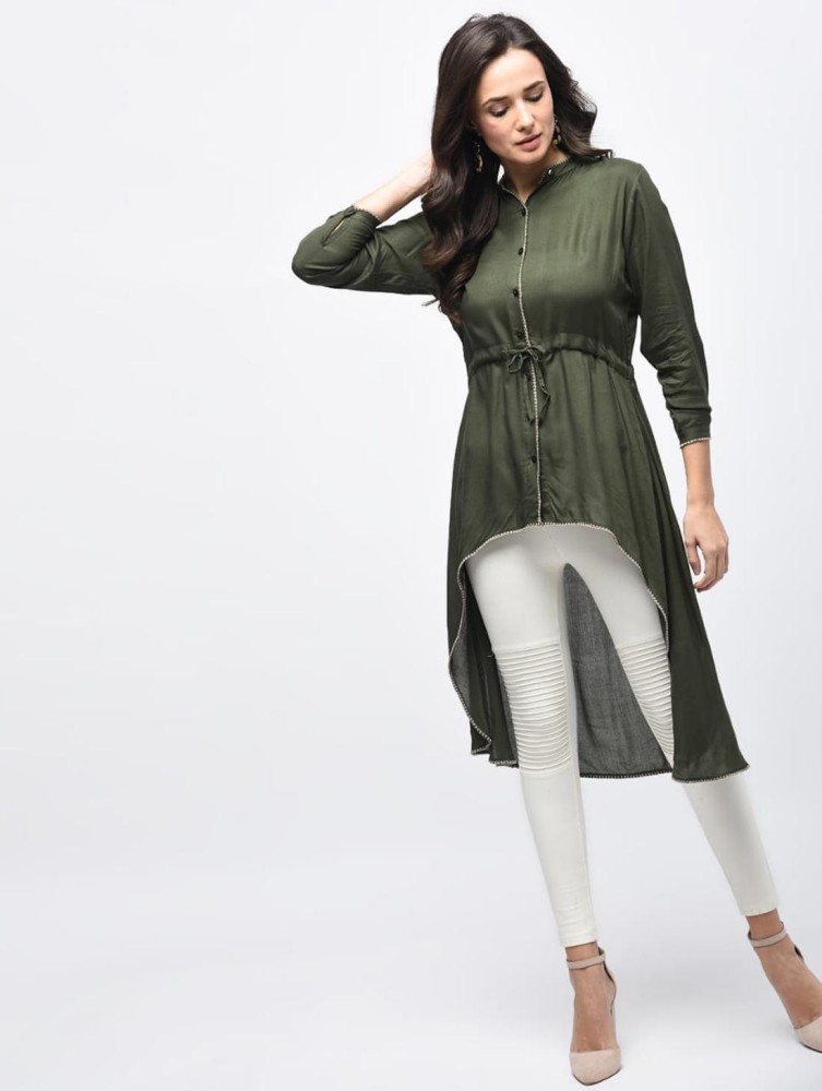 High low outlet kurti with jeans