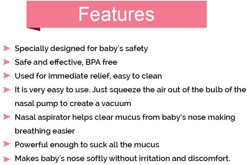 Buy Safe-O-Kid Silicone Baby Nasal Aspirator Vacuum Sucker Instant