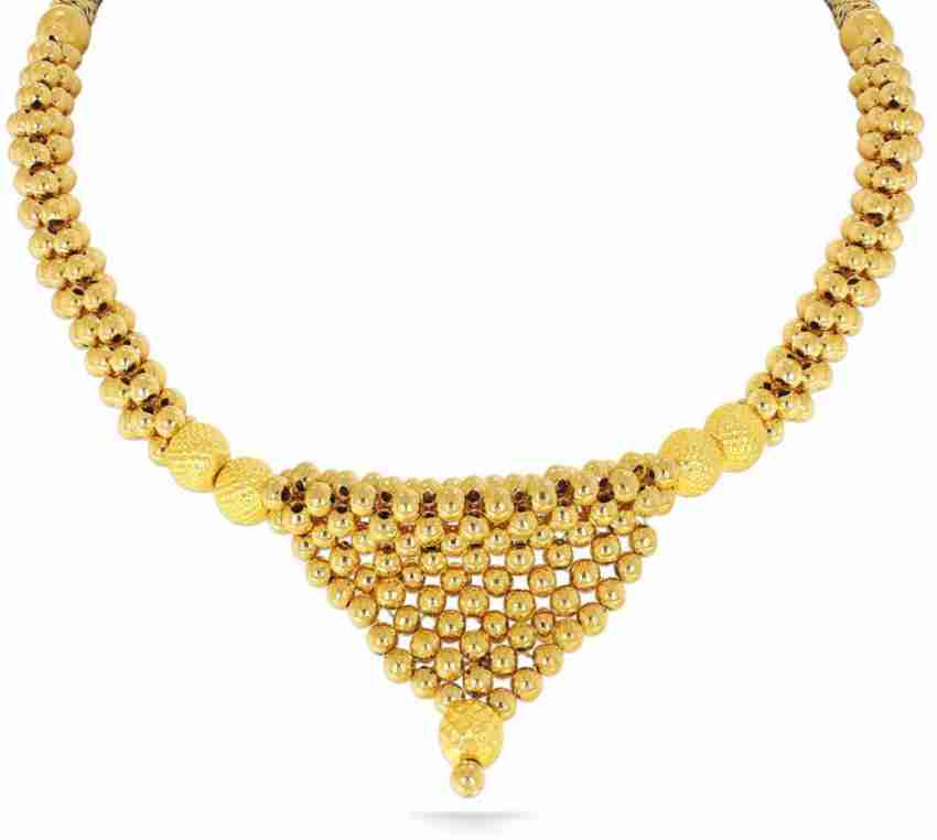 Kalyan gold necklace deals designs with price