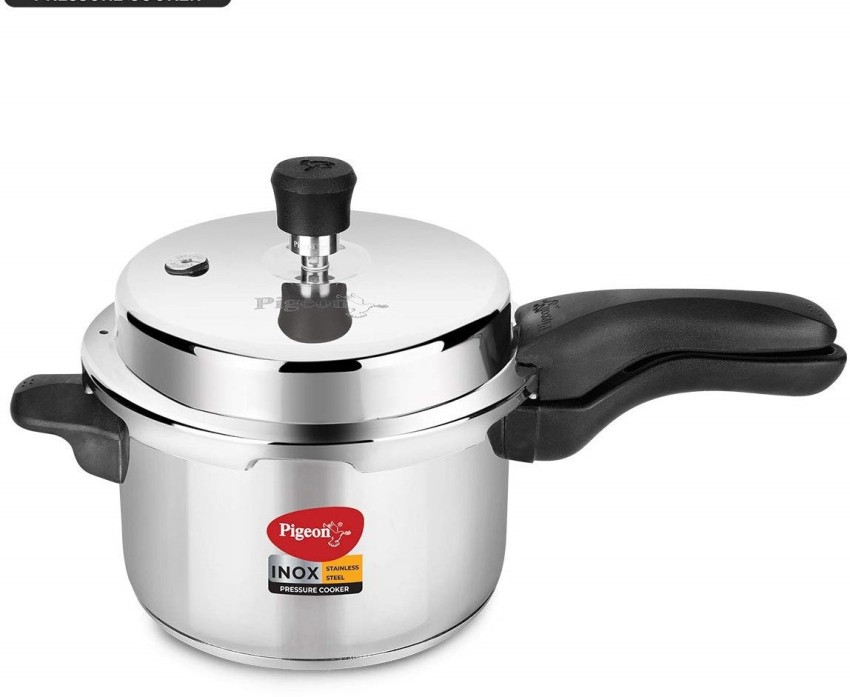 Pigeon SS Cooker Inox O L 3 Ltr 3 L Induction Bottom Pressure