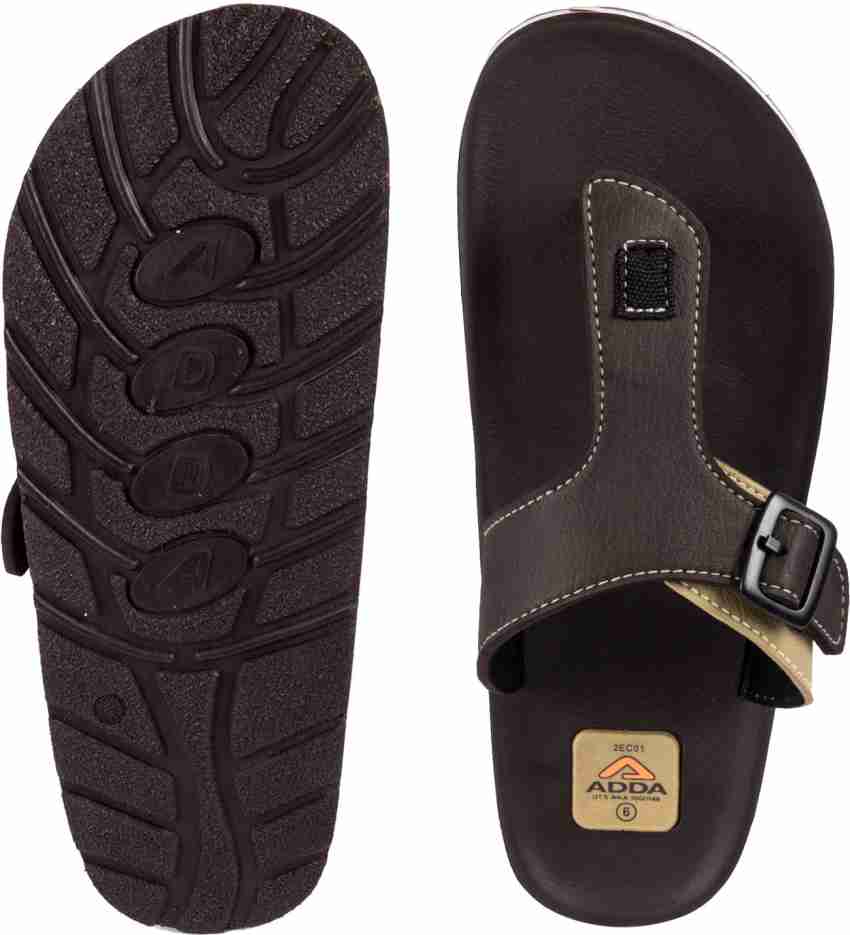 Adda Men Omega 01 Flip Flops Buy BROWN Color Adda Men Omega 01