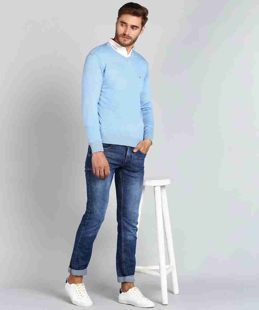 Mens sky deals blue sweater