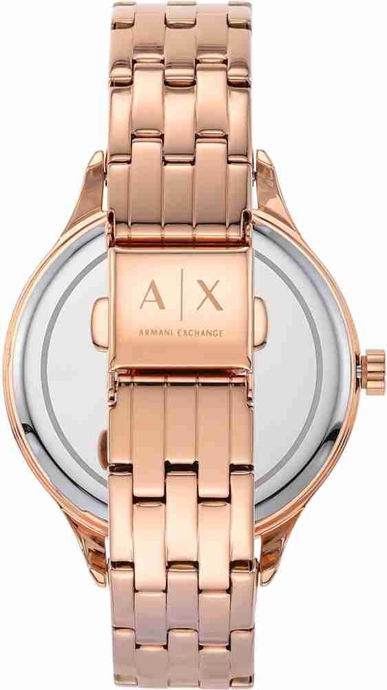 Armani exchange ladies on sale watch rose gold