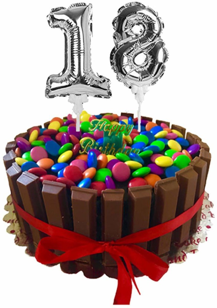 AMFIN 18 Number Foil Balloon Cake Price in India - Buy AMFIN 18 Number Foil  Balloon Cake online at