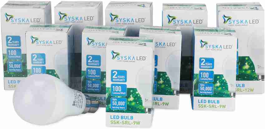 Syska led bulb 9 watt price flipkart outlet