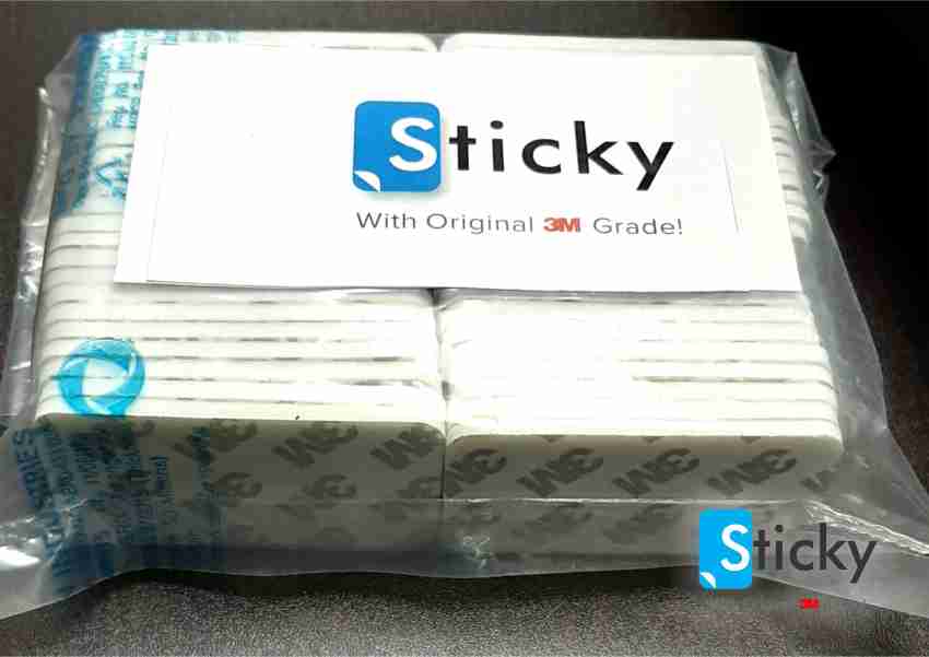 3M Double sided foam tape Arts & Crafts Double Sided  Rectangular Adhesive Foam pad Sticky (Foam, 64 x 35 x 3) (Manual) - Double  Sided Rectangular Adhesive Foam pad Sticky (Foam, 64 x 35 x 3)