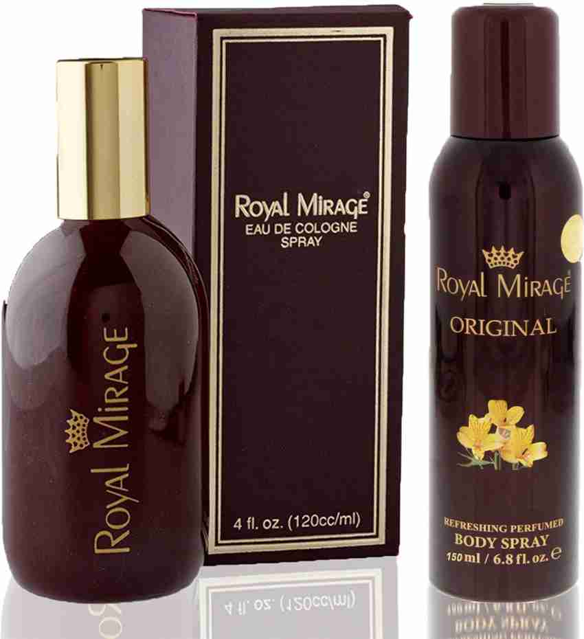 ROYAL MIRAGE Eau De Cologne Spray Original 120ml Body Spray