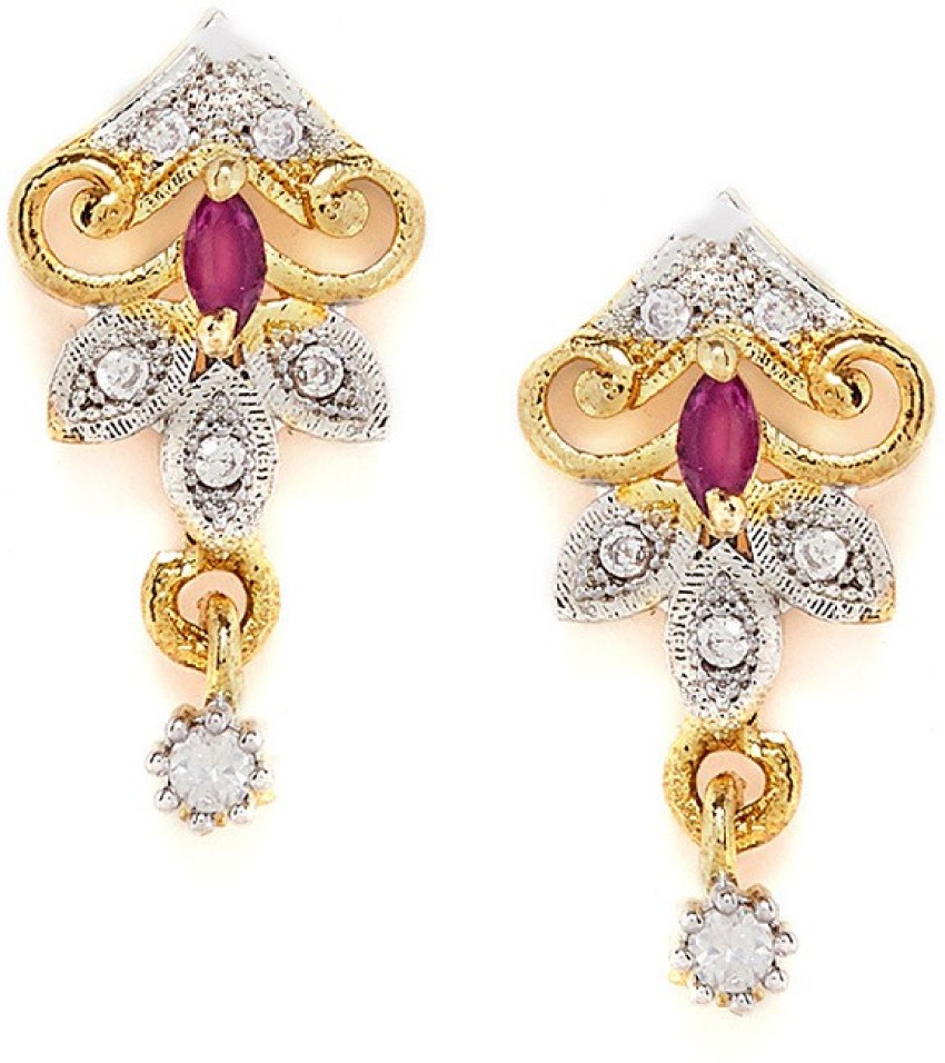 Flipkartcom  Buy Manath Classic American Diamond Stone Tops Earrings  Party Wear Set for Women and Girls Alloy Stud Earring Online at Best Prices  in India