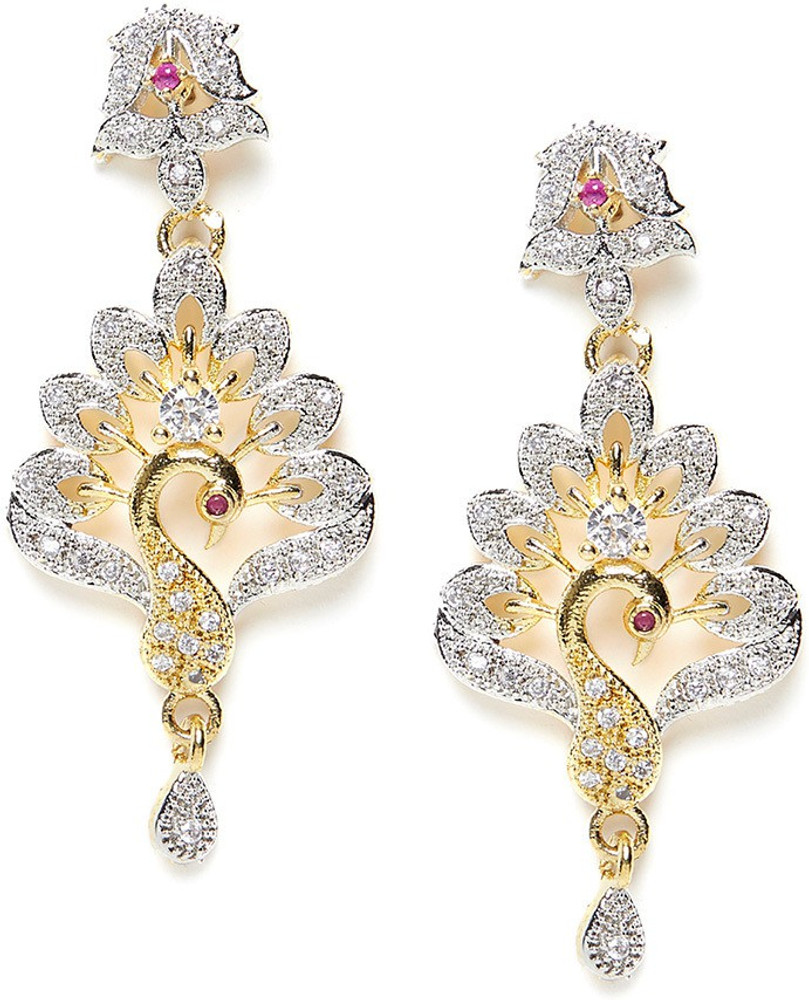 Flipkart Buy ZEROKAATA American Diamond Designer Peacock