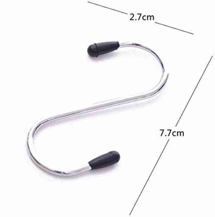 RINTL Heavy Duty Metal S-Shaped Hanging Hooks (3.25 inch) 8 Pieces