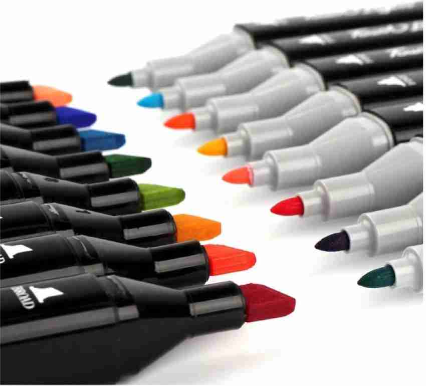 TouchCool Alcohol Markers, Brush & Chisel Double