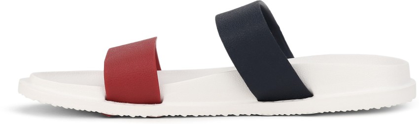 Red polo best sale slides mens