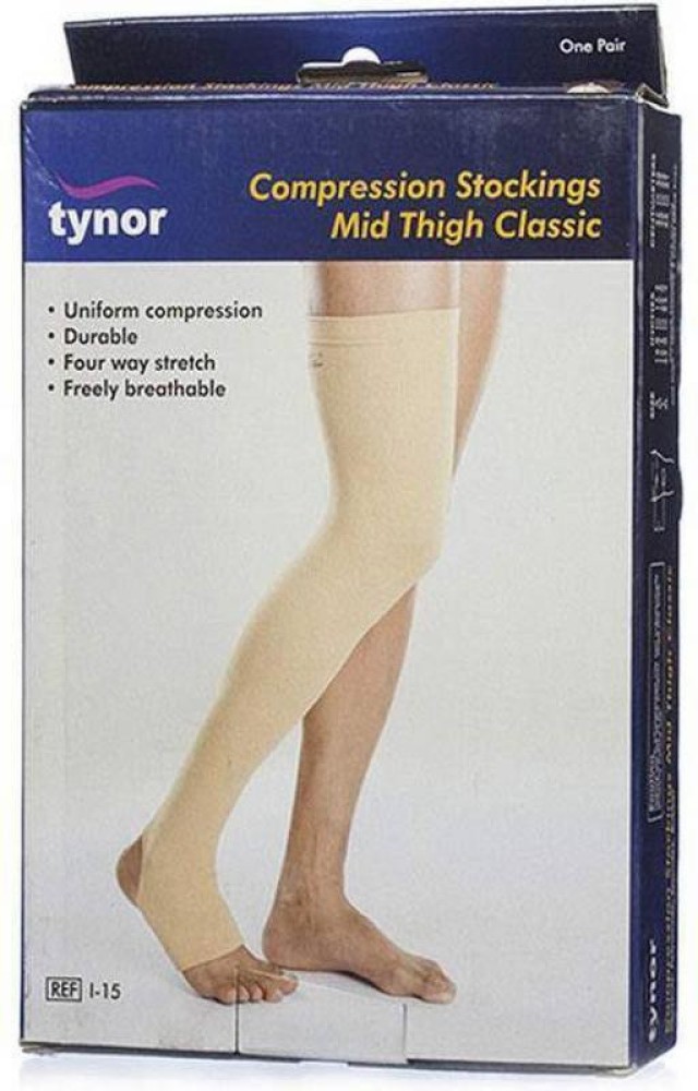 Buy Tynor Compression Stockings Classic Mid Thigh XL Pack Of 2 Online
