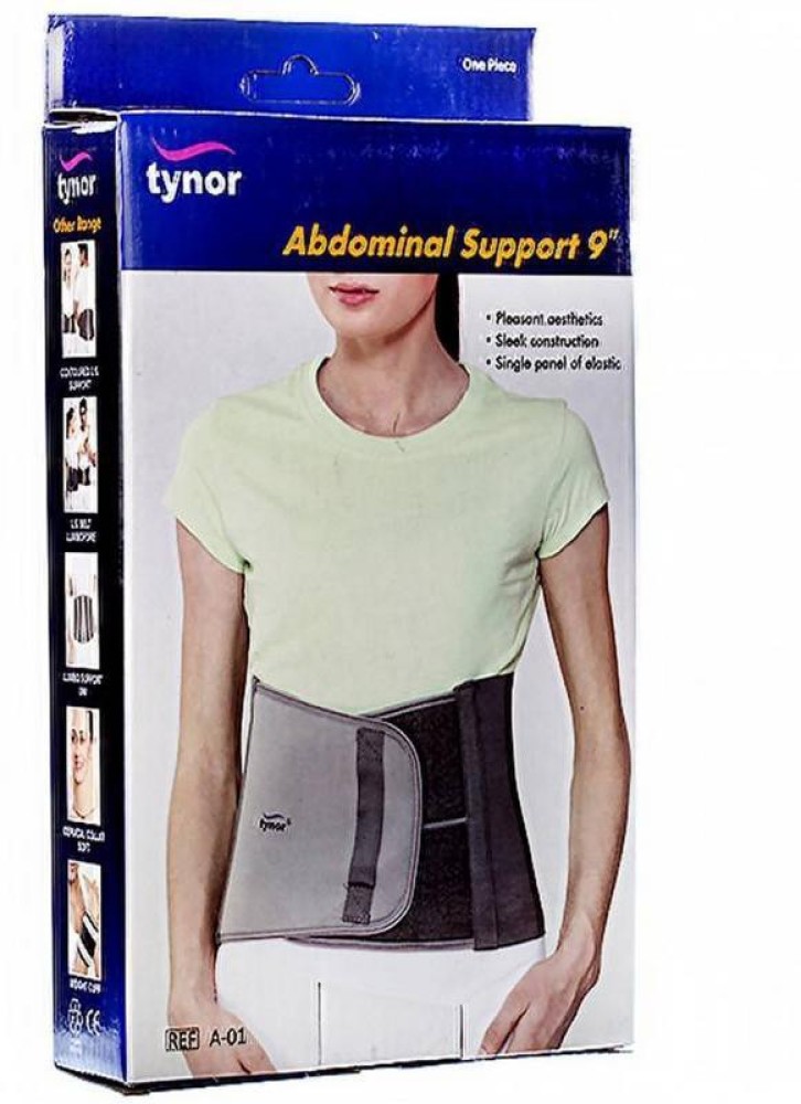 TYNOR Abdominal Belt Abdomen Support (S, Grey) Abdominal Belt