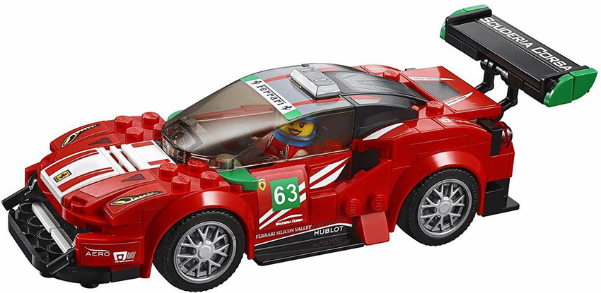 LEGO Speed Champions Ferrari 488 GT3 Scuderia Corsa Building