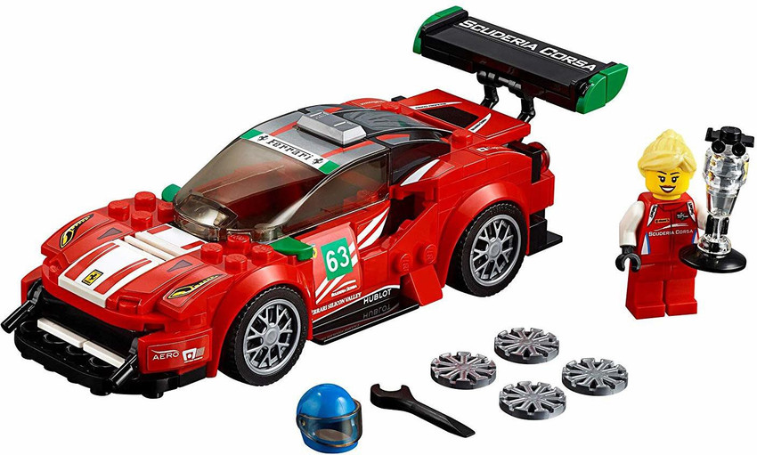 LEGO Speed Champions Ferrari 488 GT3 Scuderia Corsa Building