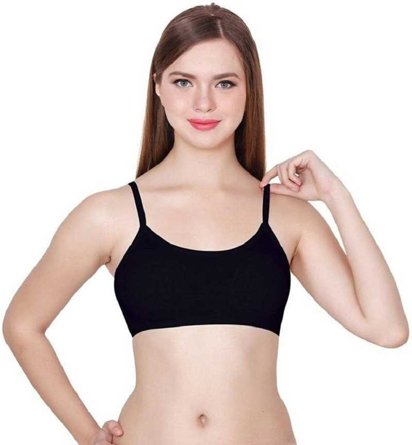 small candy by Women Ladies Girls Cotton 6 Straps Padded Removable Pads Wirefree Bralette Lightly Padded Bra Pack of 1 Women Ladies Girls Cotton 6 Straps Padded Removable Pads Wirefree Bralette Lightl...