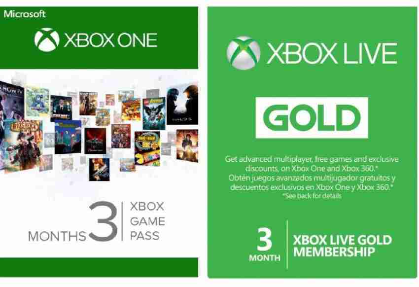 Game pass hot sale live gold