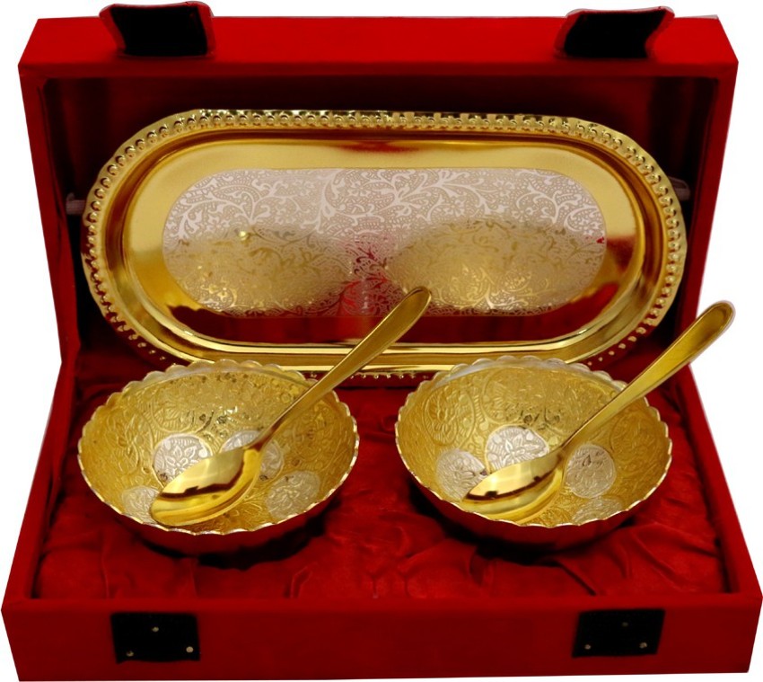 Gold plated hot sale bowl set