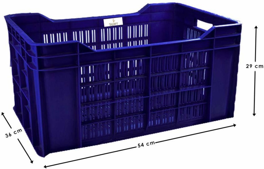 swift international Purple Plastic Storage Container Crates, Combo