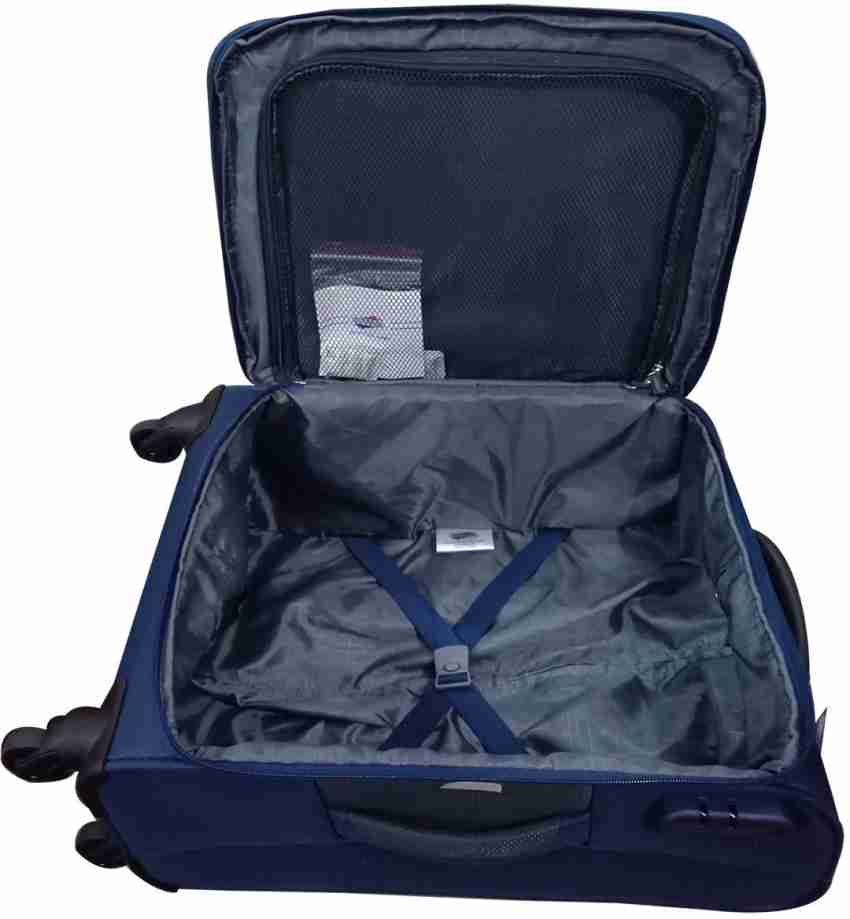 AMERICAN TOURISTER AMT Grover Travel Bag Spinner Cabin Suitcase 2 Wheels 22 inch Navy Blue Price in India Flipkart