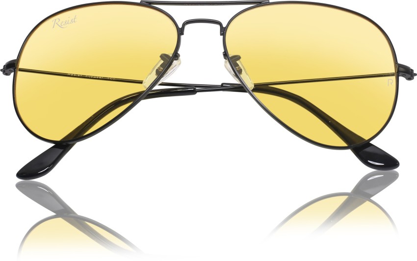 Buy RESIST EYEWEAR Aviator Sunglasses Yellow For Men & Women Online @ Best  Prices in India