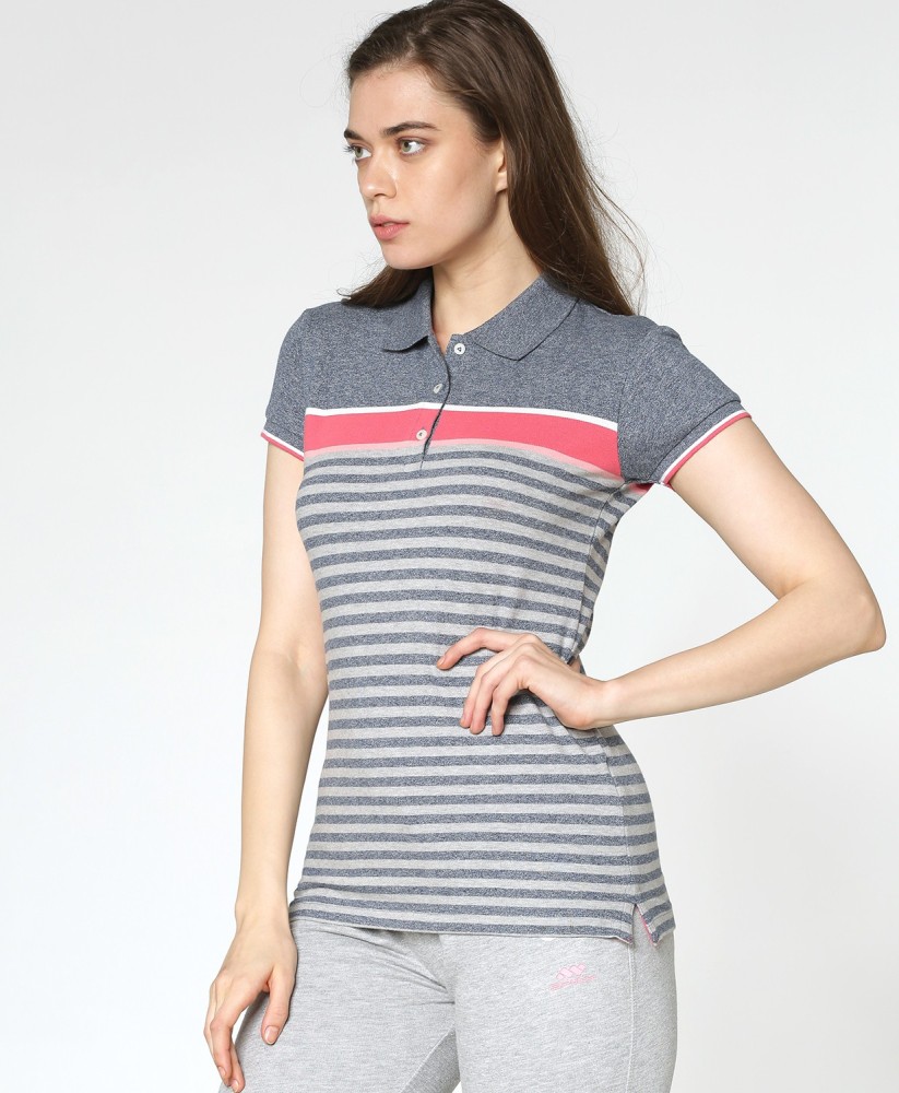 FBB SPUNK Striped Women Polo Neck Blue T Shirt Buy FBB SPUNK Striped Women Polo Neck Blue T Shirt Online at Best Prices in India Flipkart