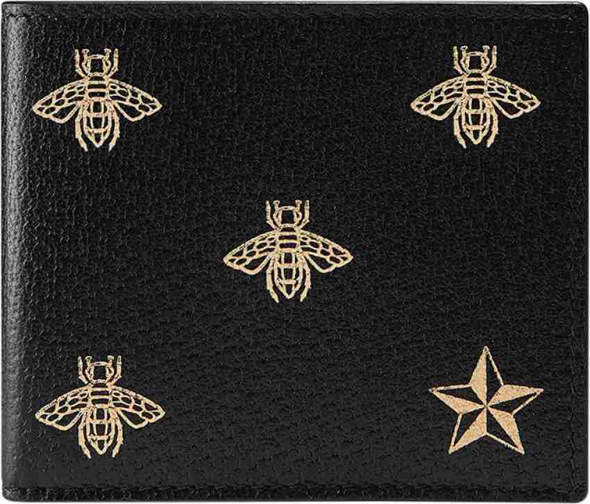 Gucci Bee Logo Wallet in Black for Men