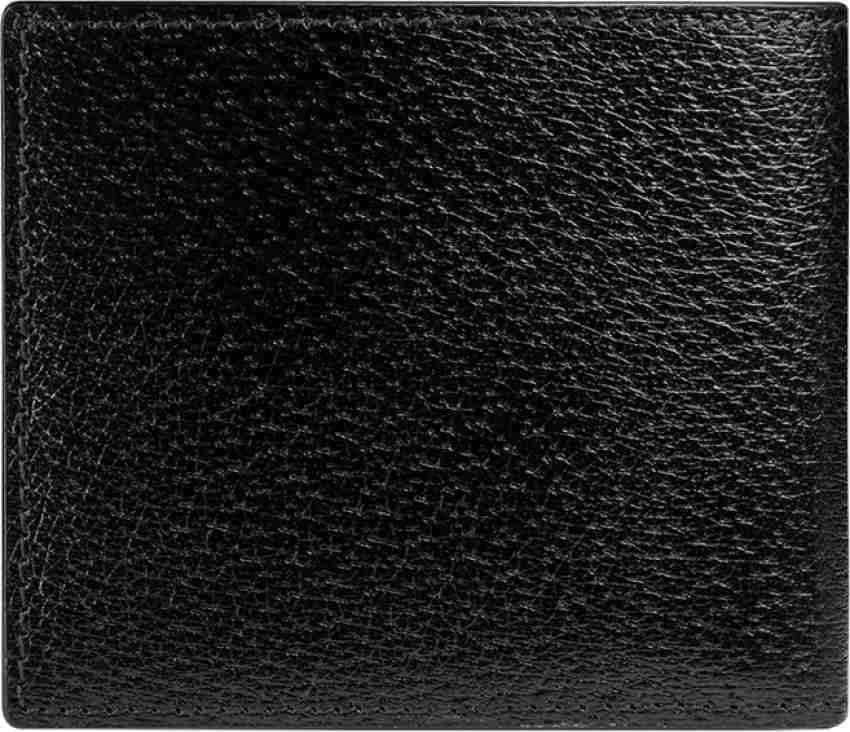 GUCCI Men Black Genuine Leather Wallet Black Price in India