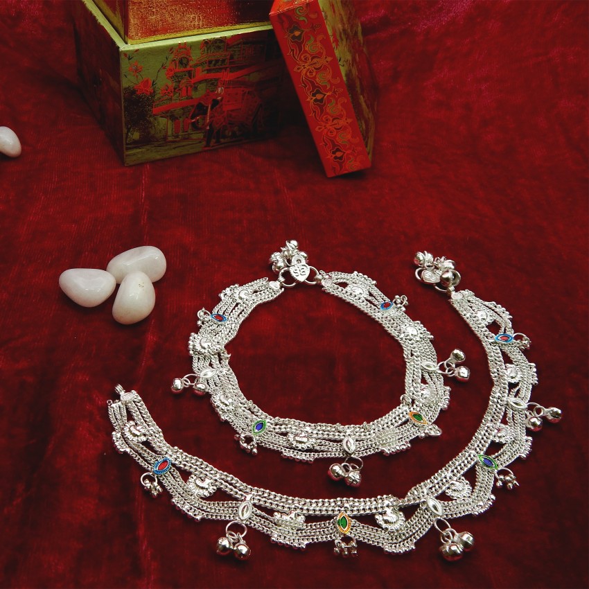 Fancy shop silver payal