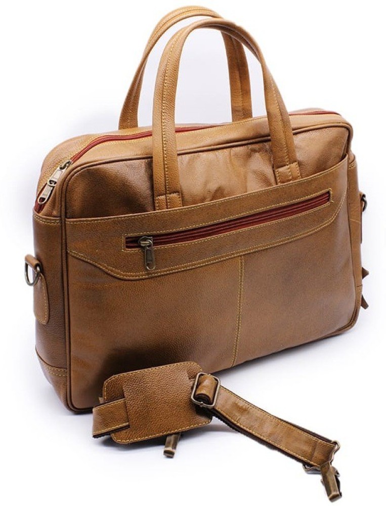 mulberry 16 inch Laptop Messenger Bag TAN Price in India Flipkart