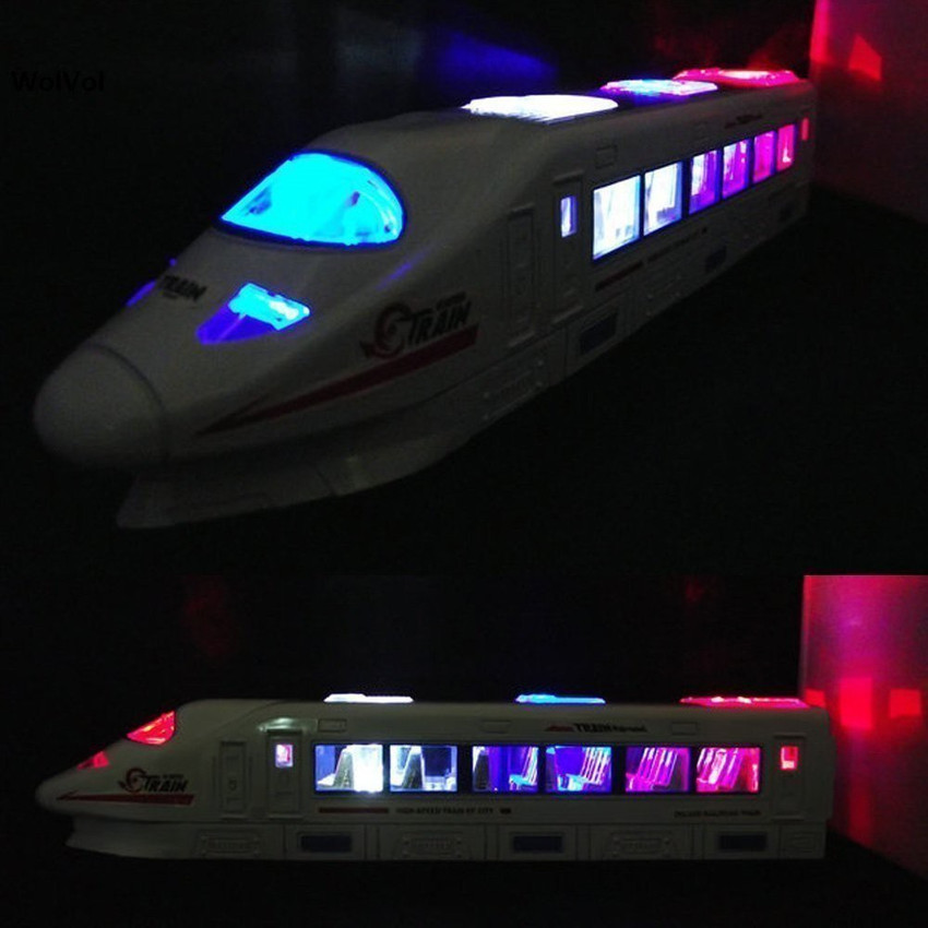 Skylofts Bump and Go High Speed Bullet Train Toys 3D Lighting