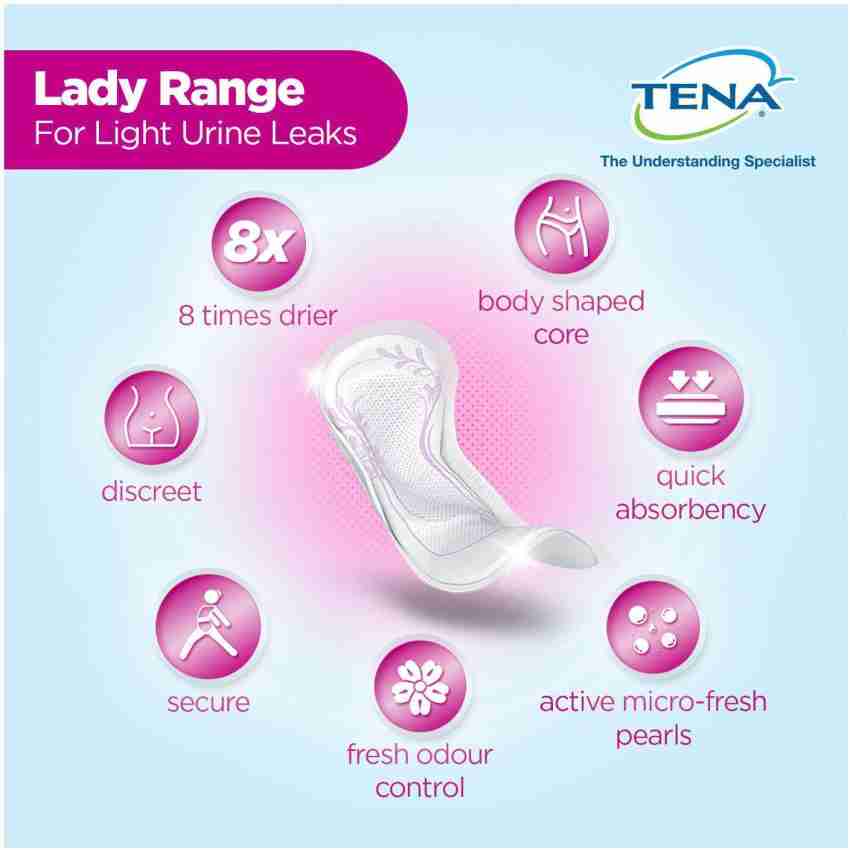 Dyna Super Absorption Bladder Control Incontinence Pads for Women. 4 panties  + 20 Pantyliner, Buy Women Hygiene products online in India
