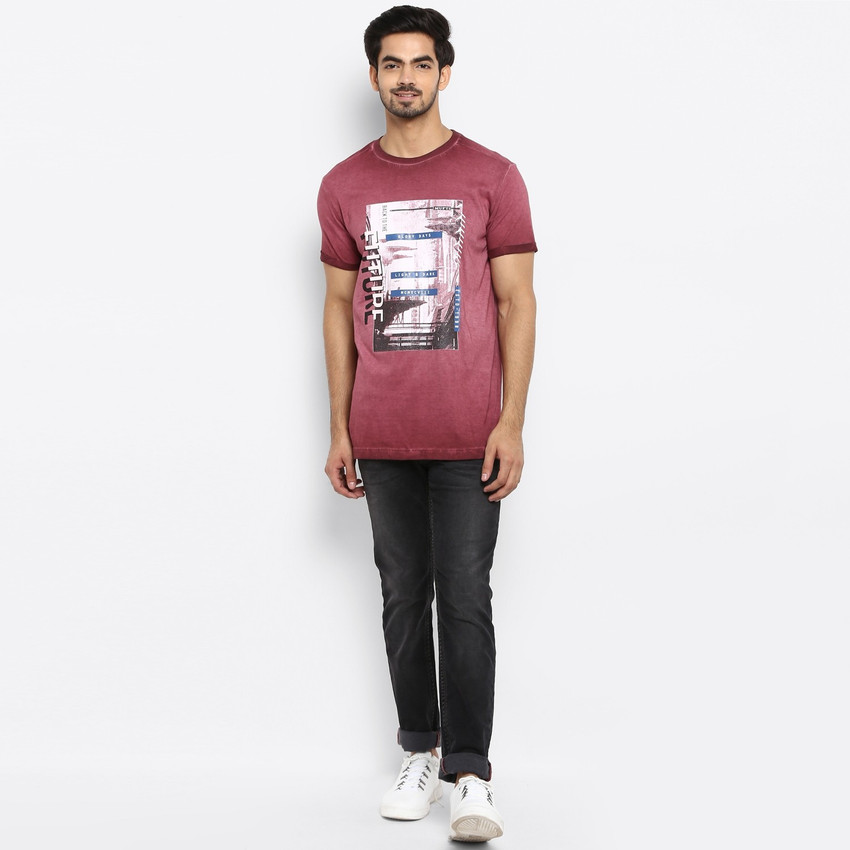 mufti t shirts myntra