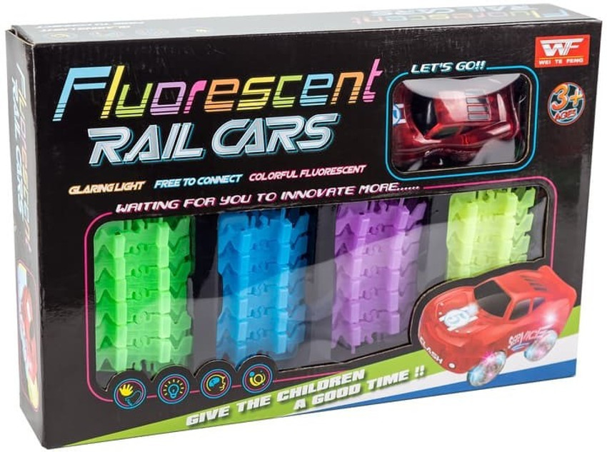 Tracks glow rail car top