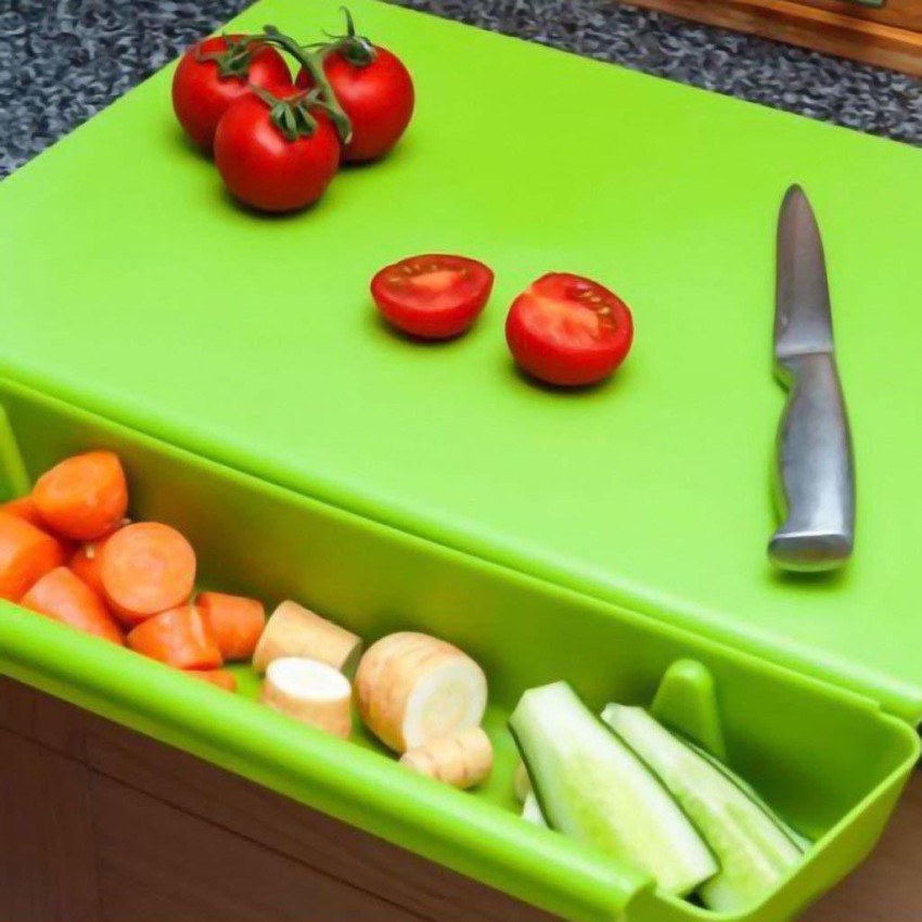 Cutting Board With Detachable Storage Bins - Kind Cooking