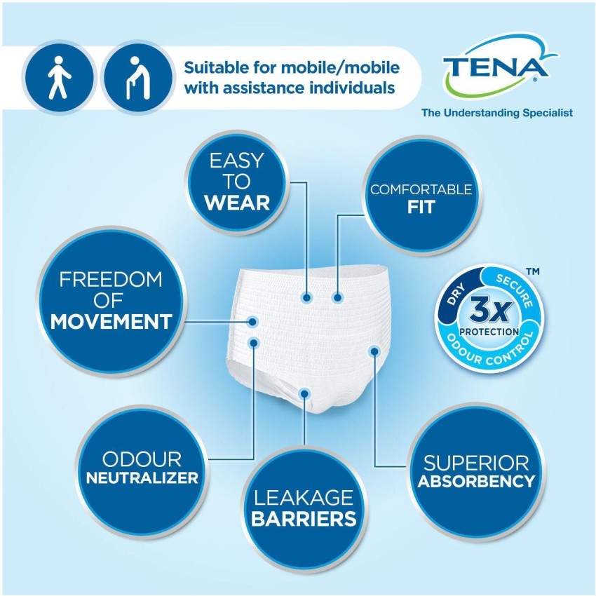 Tena Pants Plus Maxi Medium 10 Pack : Amazon.in: Industrial & Scientific