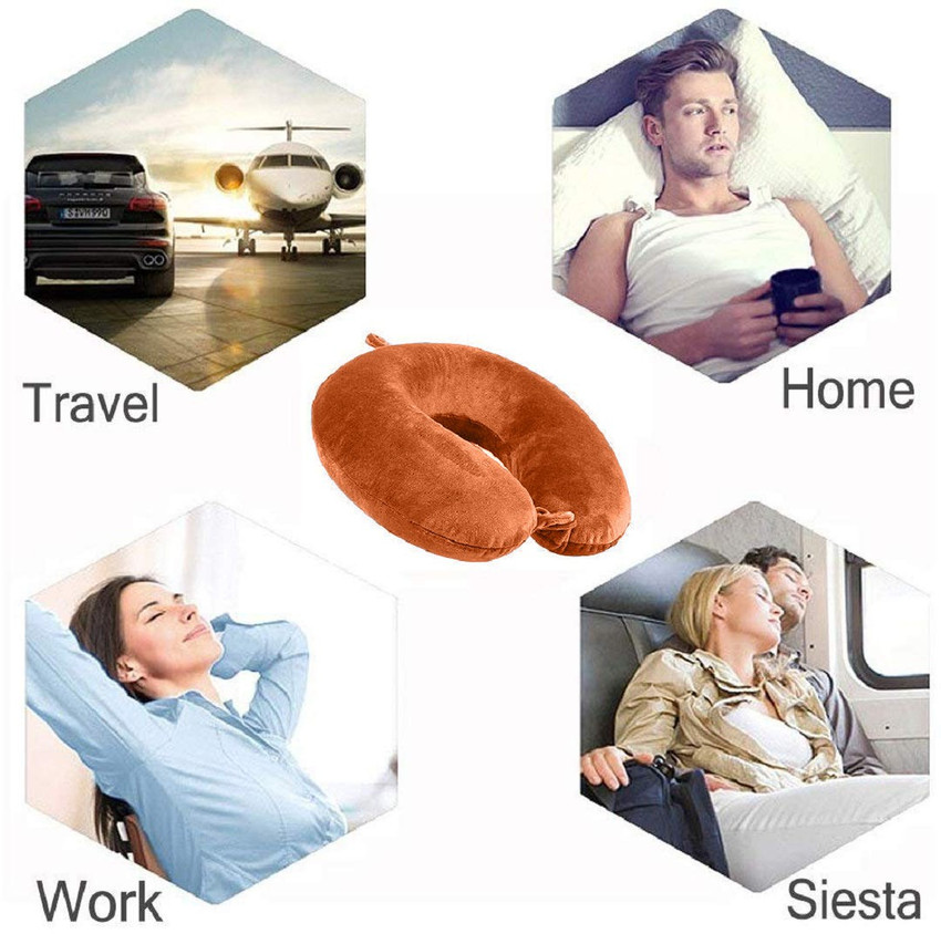 MSR STORE Neck Pillow Neck Pillow Dark Brown Price in India