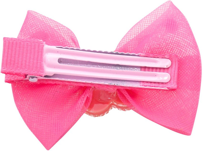 Hair Accessories  Pretty in Pink: Bow-Shaped Hair Clip Delights