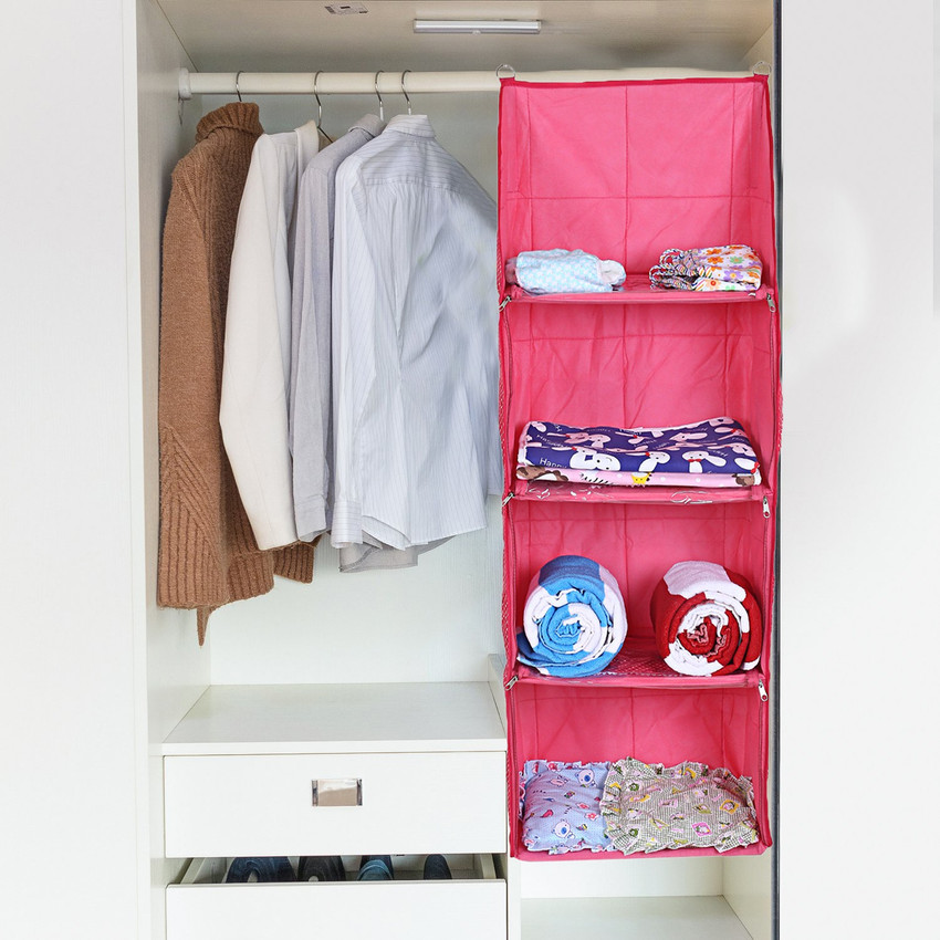 KUBER INDUSTRIES Cotton Four Cabinet Hanging Baby Almirah Pink CTKTC13373 Regular Organizer Price in India Buy KUBER INDUSTRIES Cotton Four Cabinet Hanging Baby Almirah Pink CTKTC13373 Regular Organ...